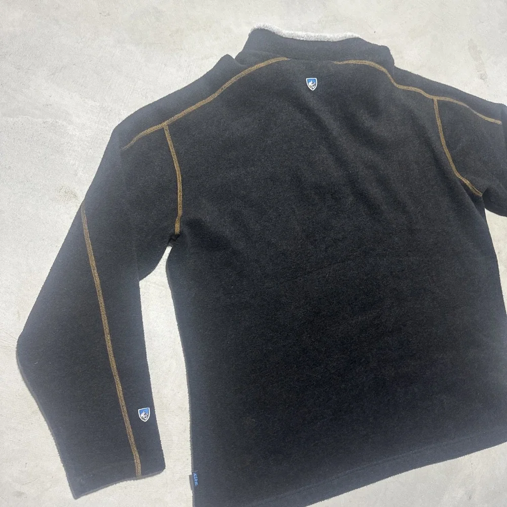 Kuhl Alfpaca Fleece 1/4 Zip Men's SZ 2XL Brown Pullover Thermal Cozy Soft Hiking